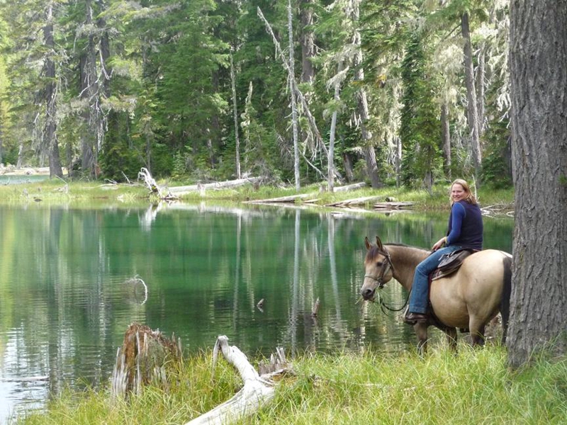 Horse Camping Lake